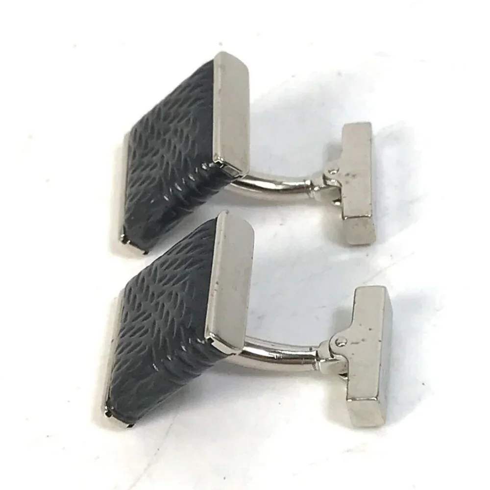 LOUIS VUITTON Damier Graphite Buton de Manchette Soho Cufflinks cuffs